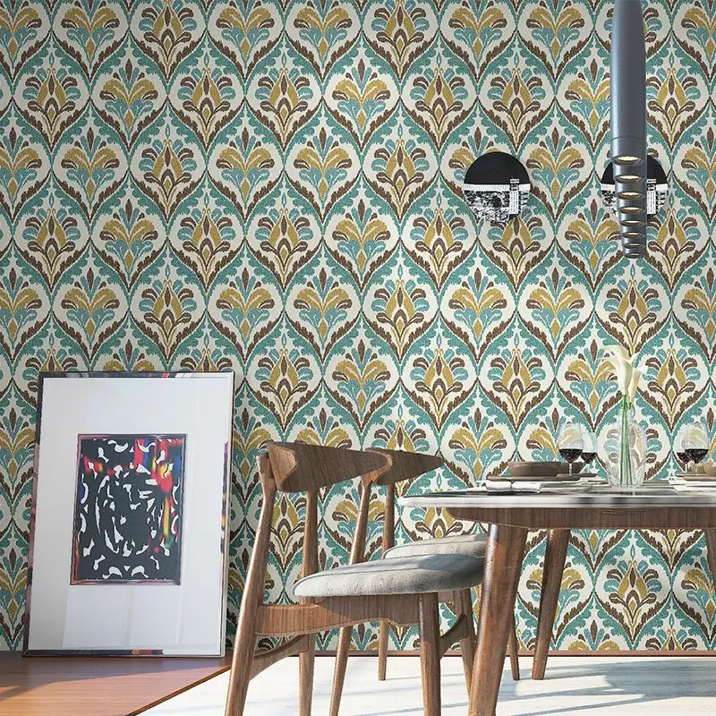 Роскошные европейские 3D Цветочные настенные бумаги экзотические обои в стиле