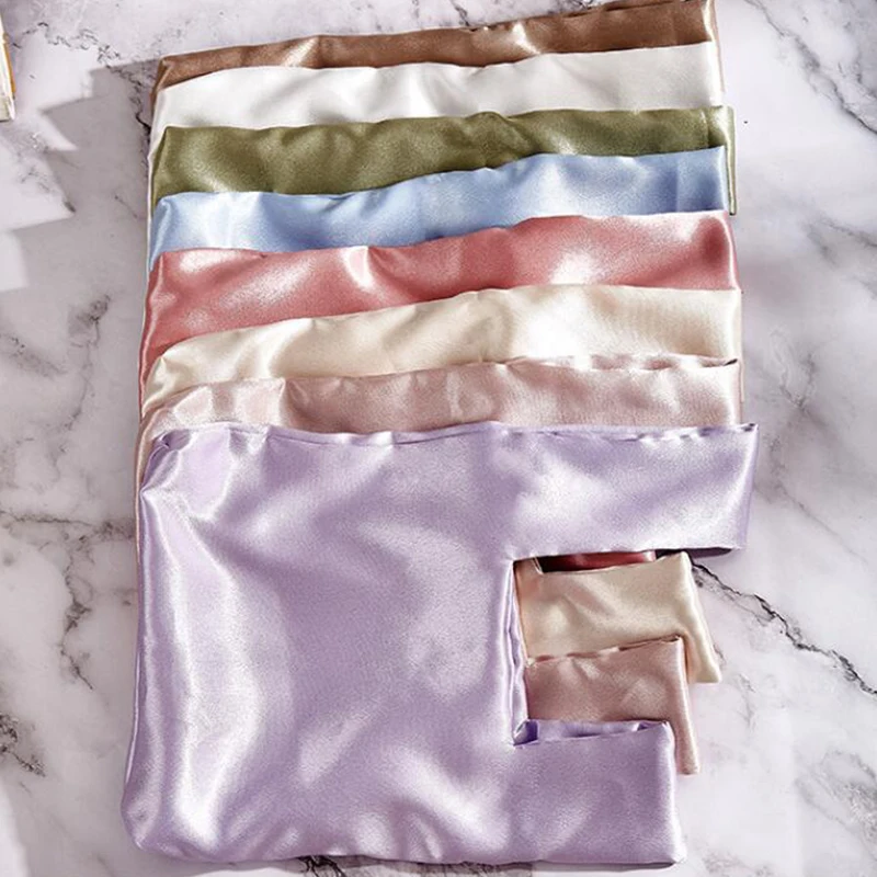 Japanese Silk Coin Wallet Purse Tote Handbag Wrist Bag Knot Bag Folding Bags Women's Tote Solid Color Storage Bag