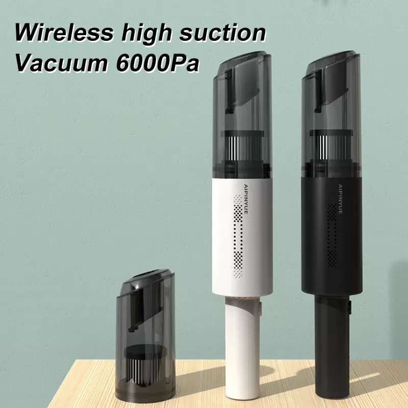

Handheld Wireless Vacuum Cleaner Rechargeable Cyclone Suction Car Vacuum Cleaner Cordless Wet/Dry Auto Portable for Car Home