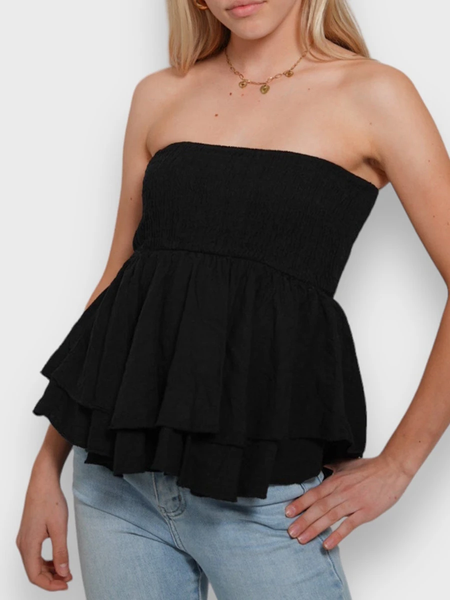 Женские РУБАШЕЧНЫЕ топы без рукавов с открытыми плечами и открытой спиной