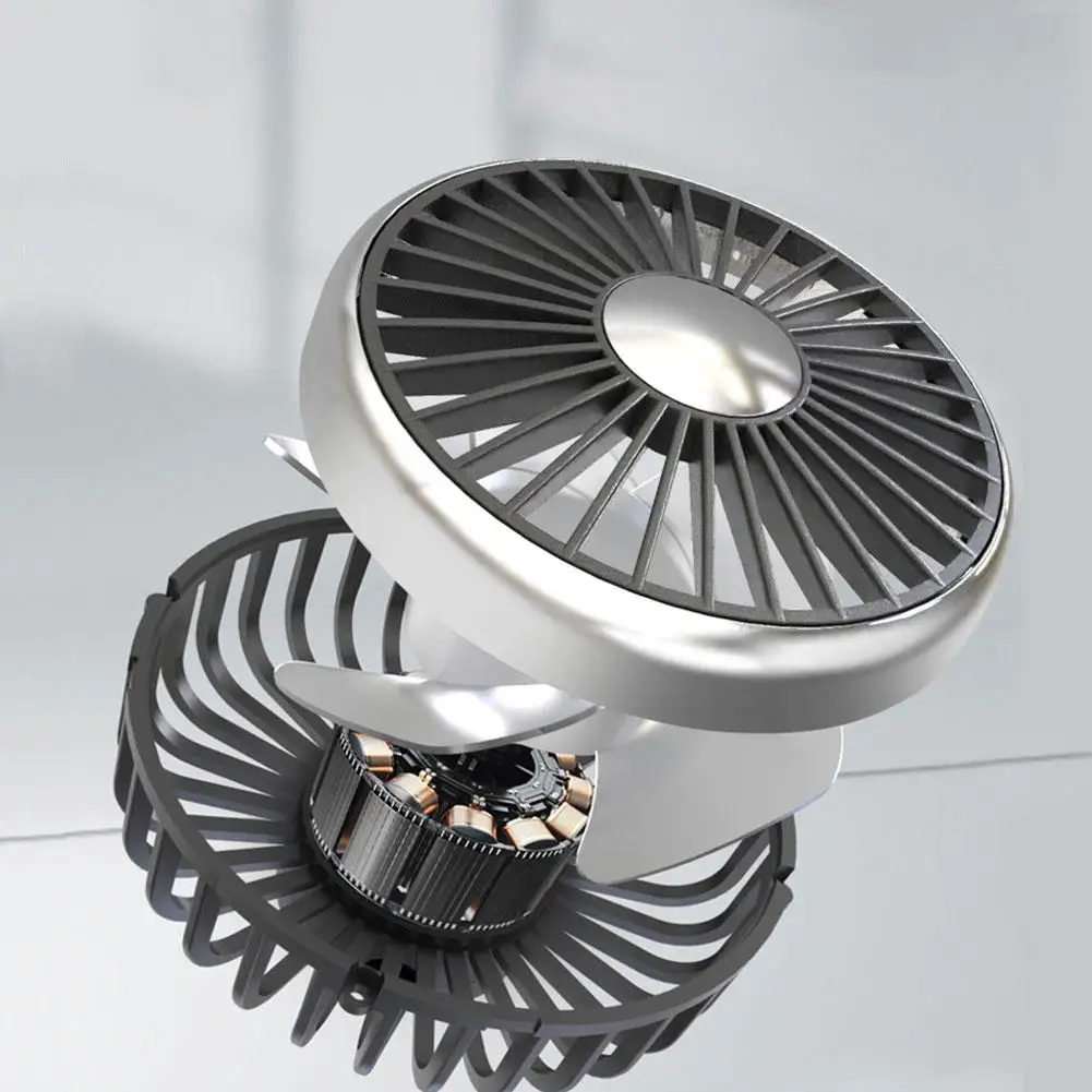 Автомобильный двойной вентилятор 3-скоростной задний охлаждения Usb-зарядка для