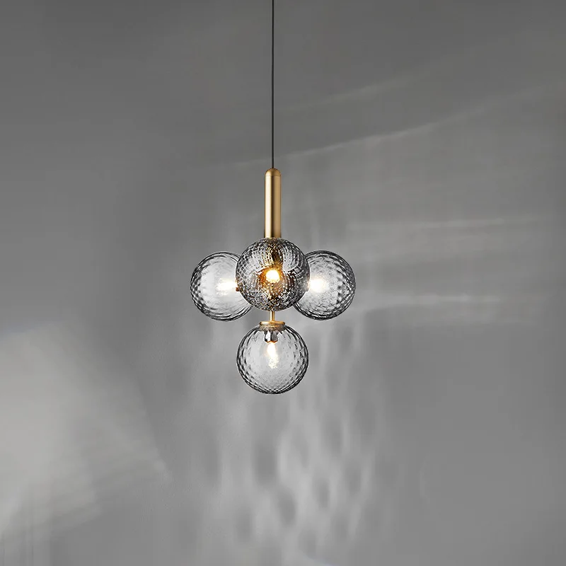 

Modern Led Pendant Lights Nordic Glass Ball Hanging Lamps for Bedroom Kitchen Living Room Decoration Hotel Suspension Luminaire