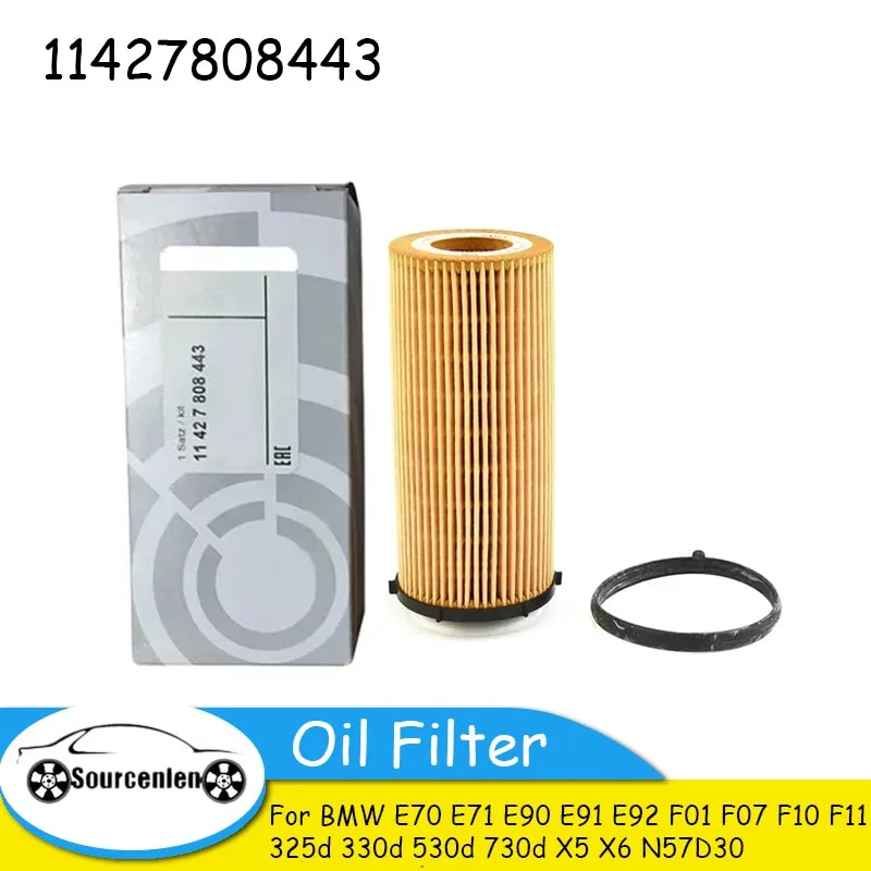 

Автомобильный масляный фильтр 11427808443 для BMW E70 E71 E90 E91 E92 F01 F07 F10 F11 325d 330d 530d 730d X5 X6 N57D30 масляные фильтры двигателя