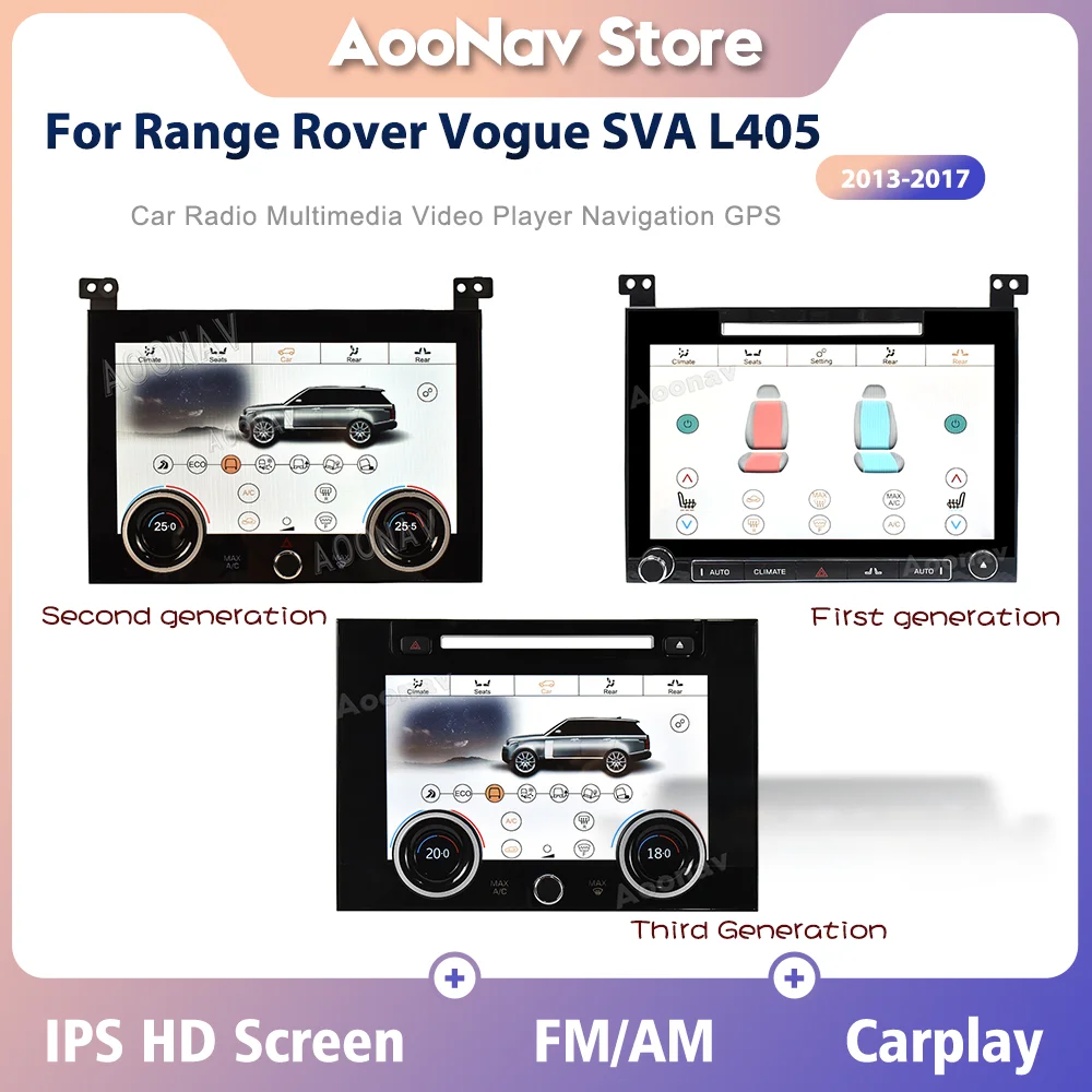 

Панель переменного тока для Land Rover Range Rover Vogue L405 2013-2017, панель контроля температуры с сенсорным экраном, подогреватель сиденья