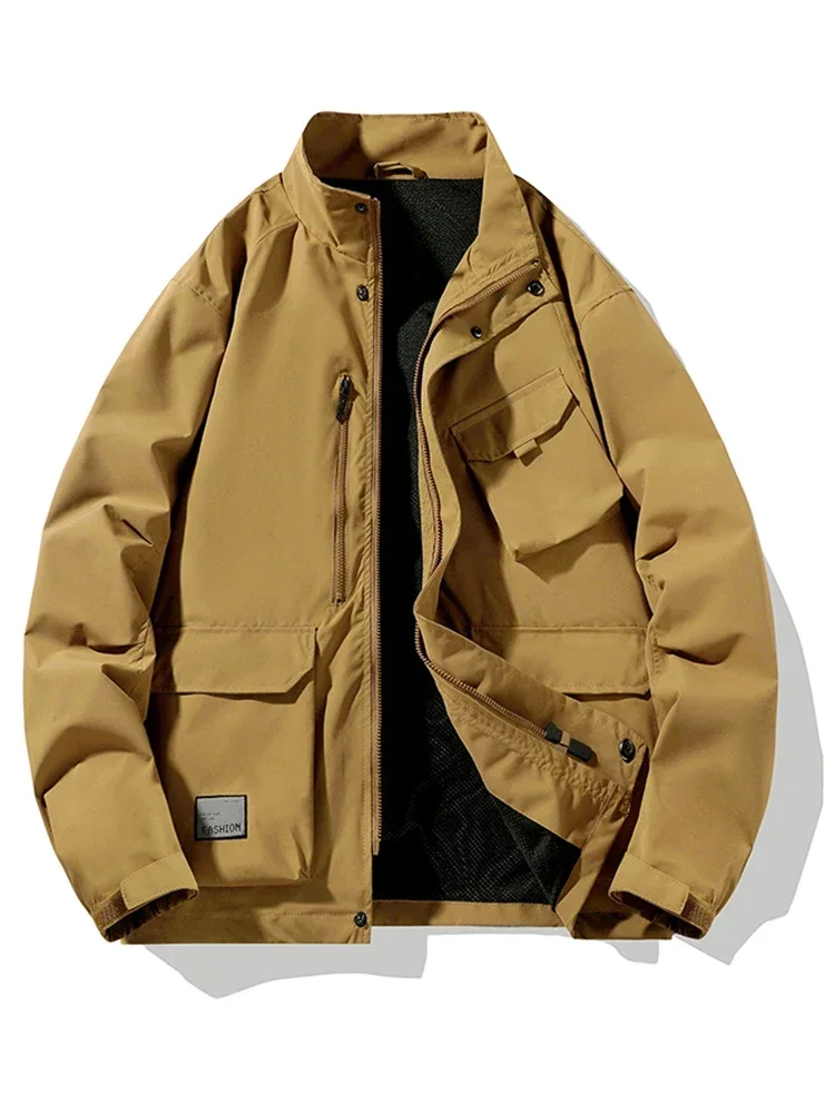 Куртка-карго Мужская в американском ретро стиле уличная свободная ветрозащитная