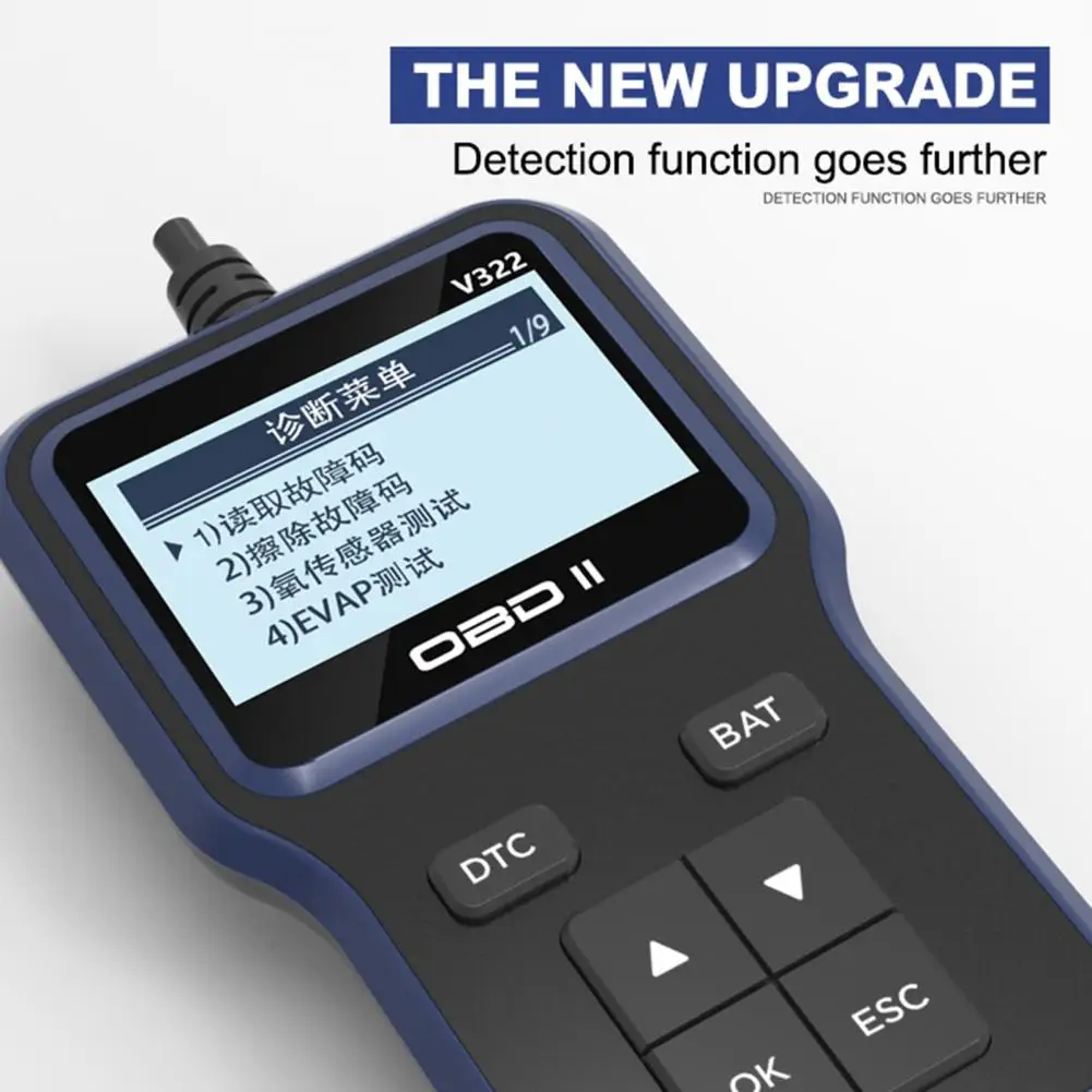 V322 Diagnostic Tool Universal Fault Query Portable Oxygen Sensor Test Engine OBD Code Reader for Car | Автомобили и мотоциклы