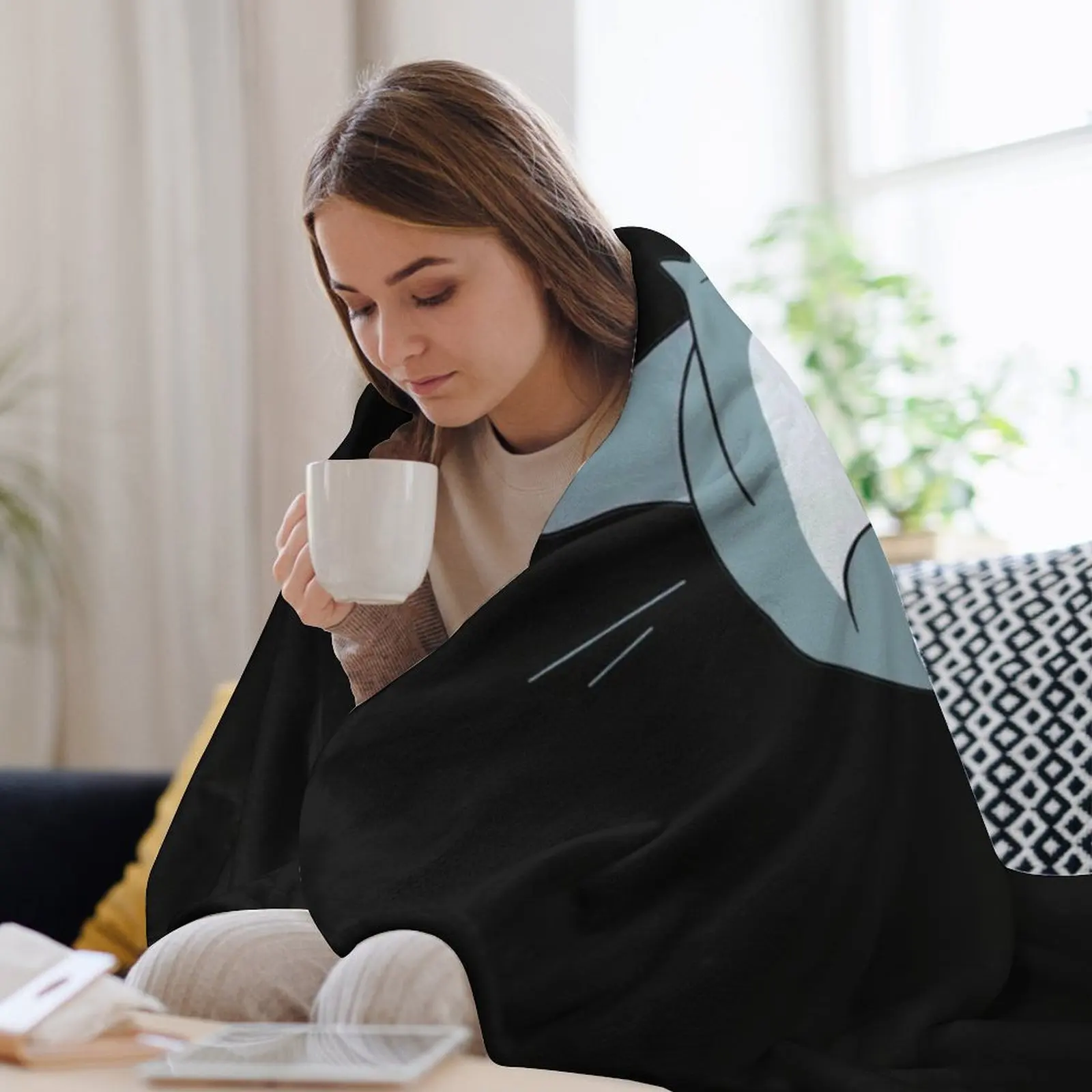 Пушистое одеяло Jeff The Landshark