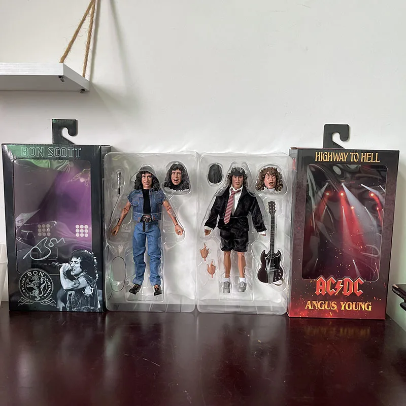 

NECA Highway To Hell Angus Young Bon Scott Action Figure Model Toys Joint Movable Collection Doll Gift For Kids
