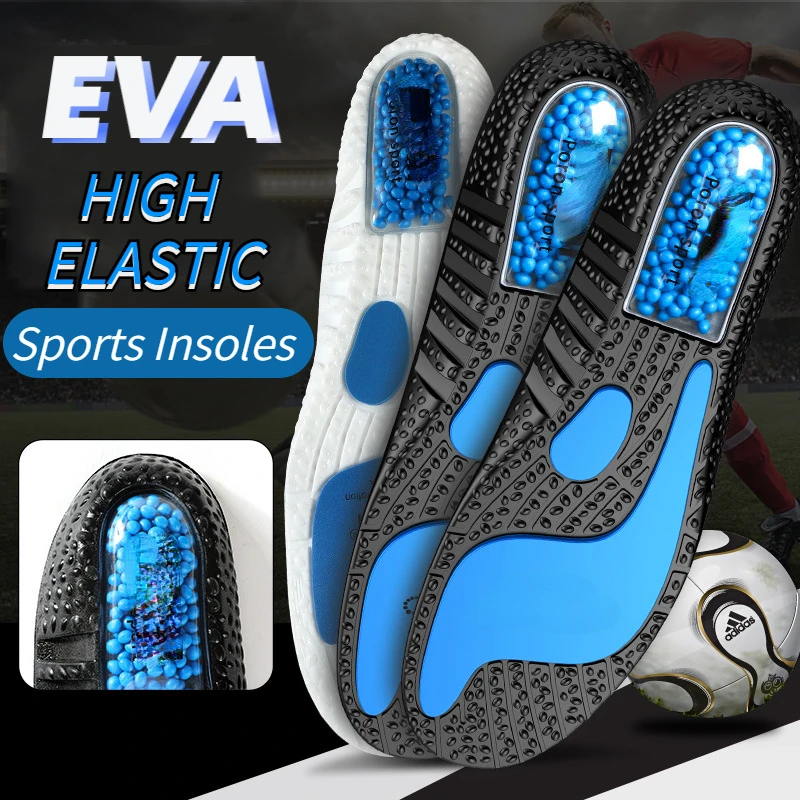 

Upgraded Sports Shock Absorption Insoles High Elastic Running Sneaker Pads Rebound Deodorant Comfortable Feet Cushion