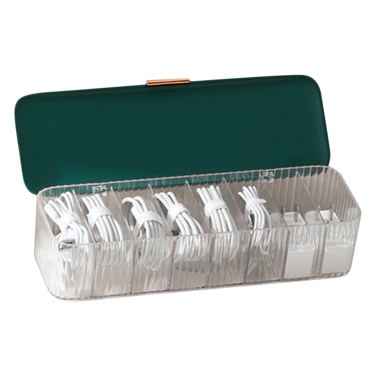 

Cable Storage Box Clear Cord Management Box Universal Electronic Accessories Storage Case For Data Cable