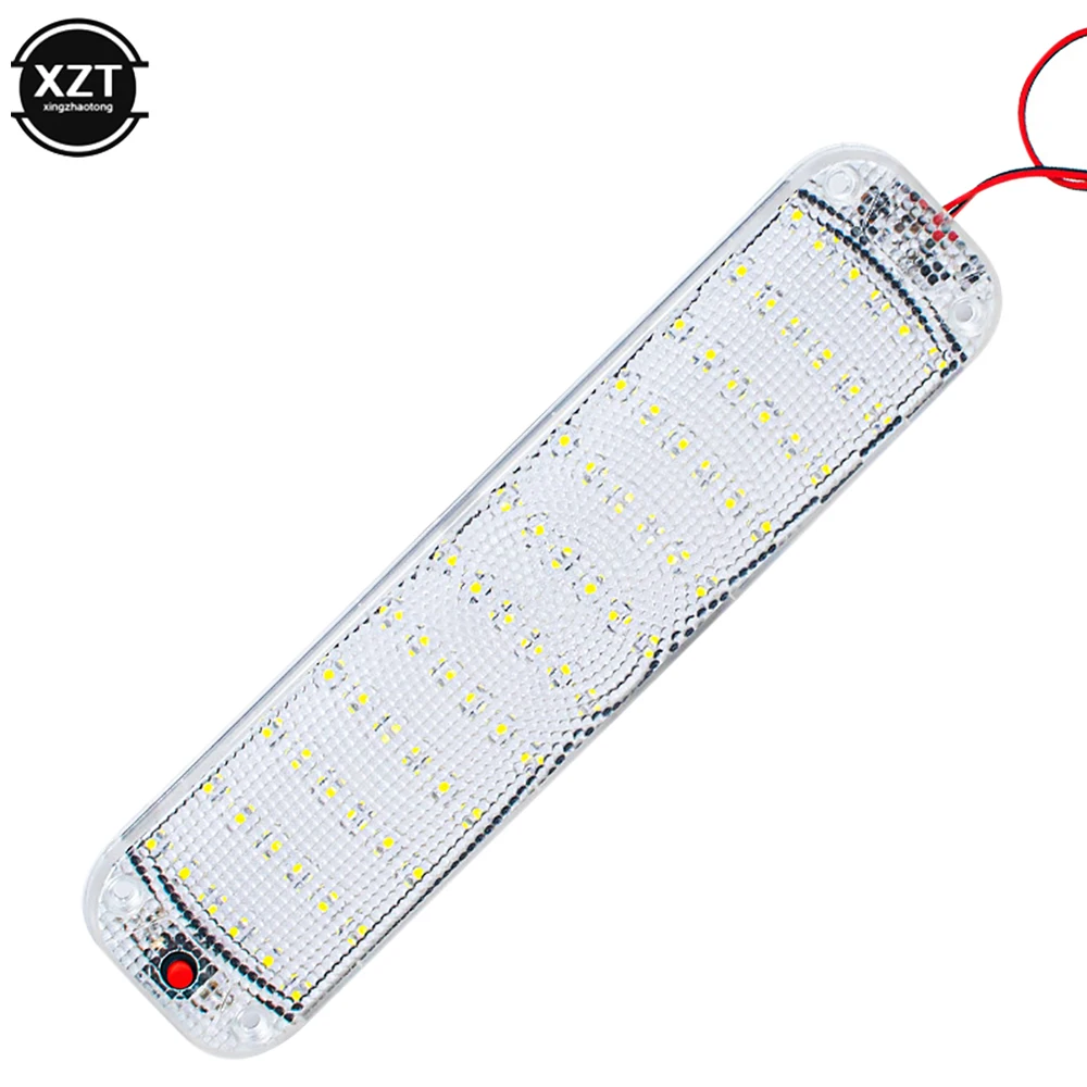 

1 шт. 72 светодиодные панели, салон автомобиля, лампа для чтения, высокая яркость, освещение кабины для фургона, грузовика, автофургона, лодки, кемпера, полоса 12-80 В