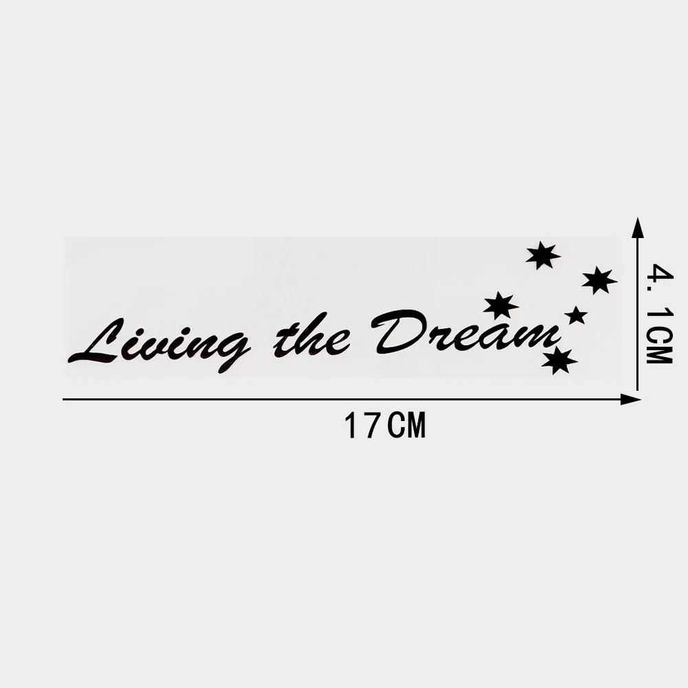 

Jpct funny life dream decal for automobile and motorcycle waterproof cover scratch ethyl thin sticker 17cm × 4.1CM