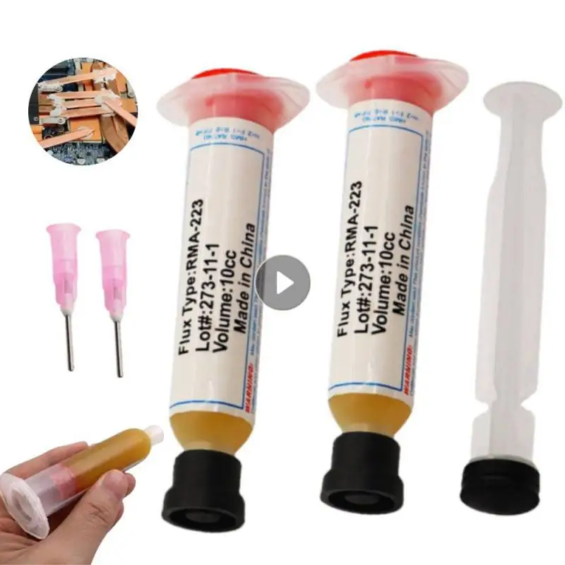 

1/2 шт. паяльная паста 10 куб. См паяльная паста Флюс паяльная смазка для пайки Компьютерные чипы для телефона флюс для шприца сварочные принадлежности