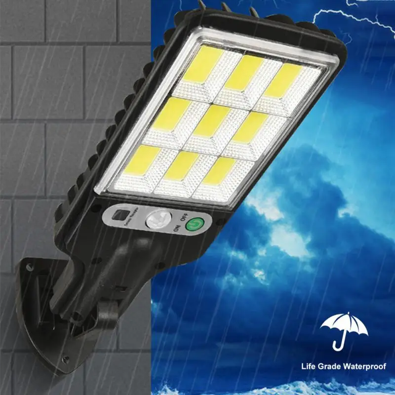 

Outdoor Solar Street Lights Solar Lamp Light Mode Waterproof Motion Sensor Security Lighting Control Induction Yard Wall Light