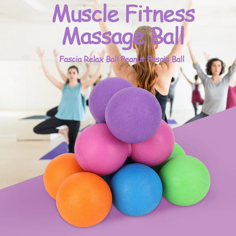 

Fascia Ball Muscle Relaxation Yoga Ball Hockey Acupressure Healing Fitnes Peanut Balance Pilates Equipment for Exercise Indoor