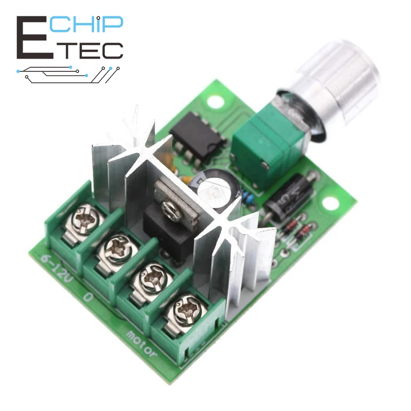 

DC 6V-12V 6A PWM DC Motor Speed Controller Governor Regulator High Power Stepless Variable Speed Control Switch
