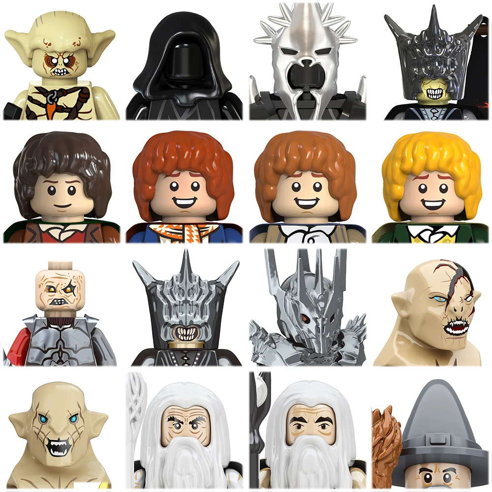 TV6401 TV6409 Lord of the Rings Orc Uruk-hai Goblin Sauron Gandalf Saruman Frodo Набор строительных блоков