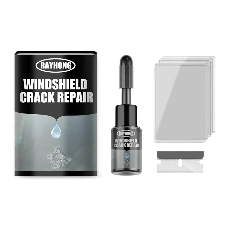 

N58C 1 Set Car Windshield Repair Kit Windshield Repair Resin Cracked Glass Repair Kit Profressional Strength Adhesive Kit
