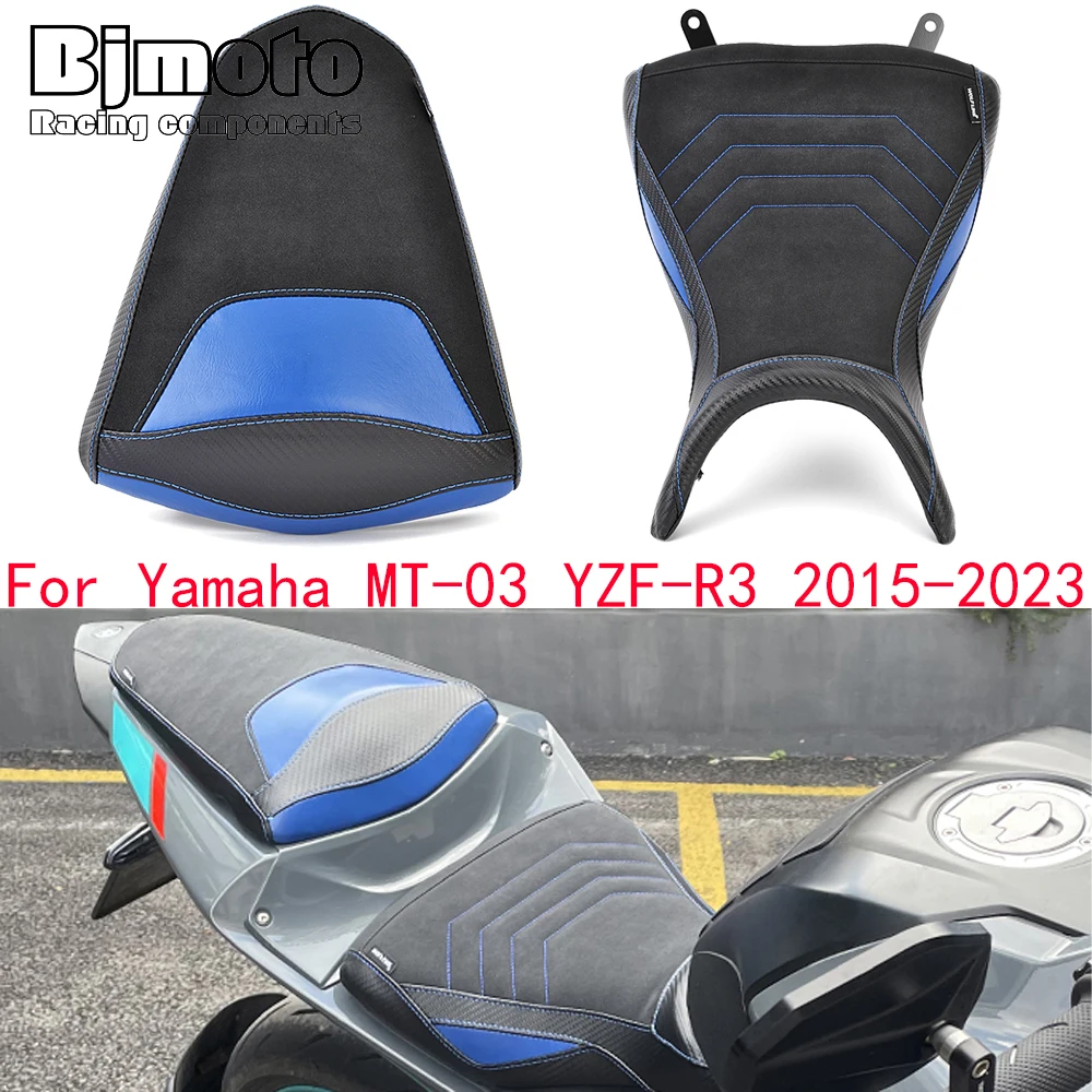 Фото Переднее и заднее ПАССАЖИРСКОЕ СИДЕНЬЕ MT03 2023 для Yamaha MT03 YZFR3 YZF R3 YZF-R3 MT 03 2022 2021 2020 2019 2018 2017 2016 №1