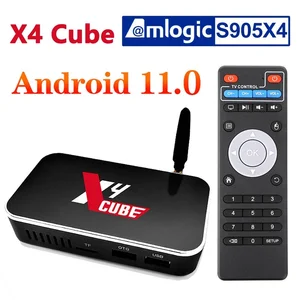 ТВ-приставка UGOOS X4 CUBE Android 11 Amlogic S905X4 LPDDR4 4 Гб ОЗУ 32 Гб ПЗУ поддержка AV1 CEC HDR 1000M BT4.0 OTT 4K 2 Гб 16 Гб 64 ГБ