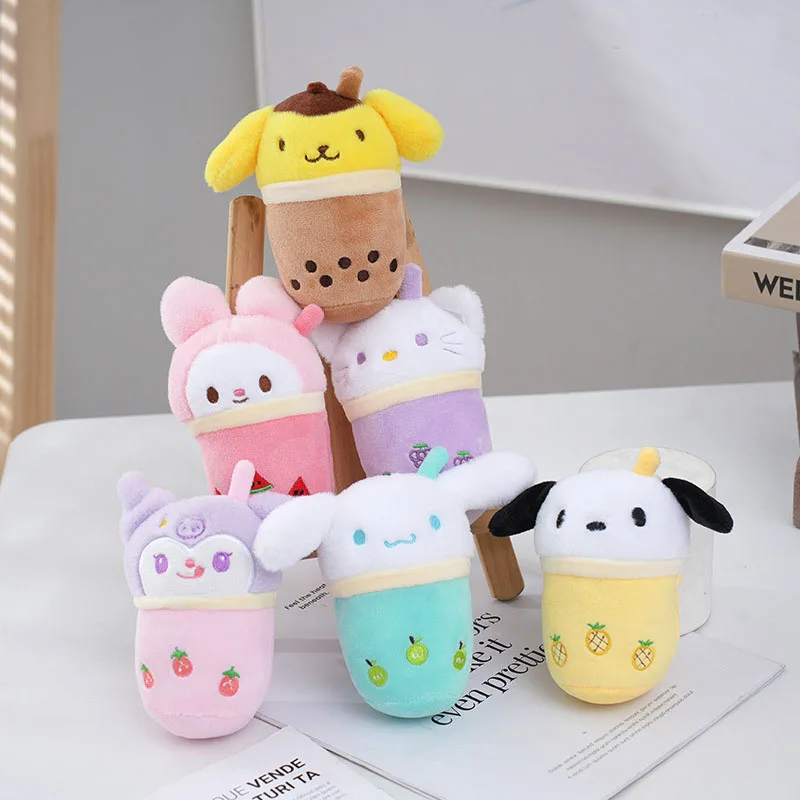 

Kawaii Sanrio Hellokitty мягкая игрушка брелок для ключей Kulomi My Melody Cinnamoroll Pom Purin почтовые аксессуары искусственная подвеска