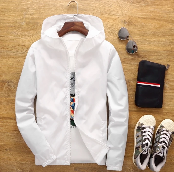 Autumn Thin Golf Jackets Men's Clothing 2023 Fashion Casual Hooded Windbreaker Coat Man Golf Wear Bomber Clothes Plus Size S-7XL