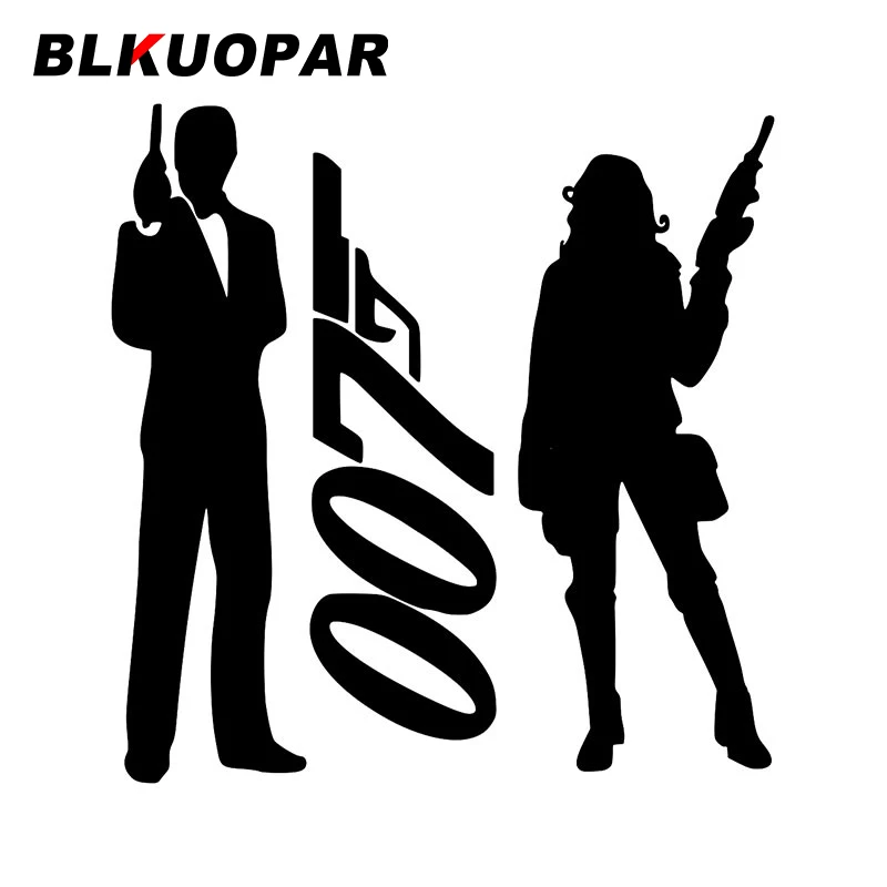 

Автомобильная наклейка BLKUOPAR 007 Джеймс Бонд индивидуальная высечка водонепроницаемый Забавный солнцезащитный окклюзий царапины автомобил...