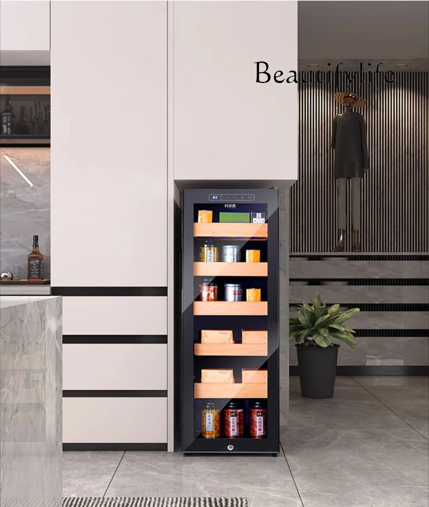 Винный шкаф с постоянной температурой и влажностью бытовой подвесной для