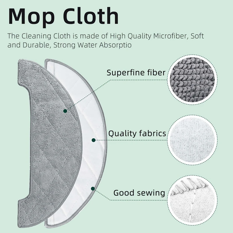 Моющаяся Швабра для Imou L11 Pro 8 шт. мебельная Q6 Laresar L6 Airrobo T10 + Arnagar S8 аксессуары замены