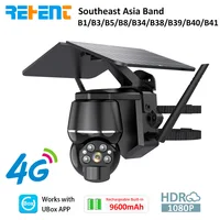 REHENT Southeast Asia Band 2MP Wireless 6W Solar PTZ Camera Outdoor Waterproof CCTV Security Battery IP Camera With UBox APP