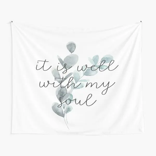 

It Is Well With My Soul Tapestry Beautiful Mat Home Art Printed Decoration Bedspread Colored Hanging Wall Living Blanket Towel