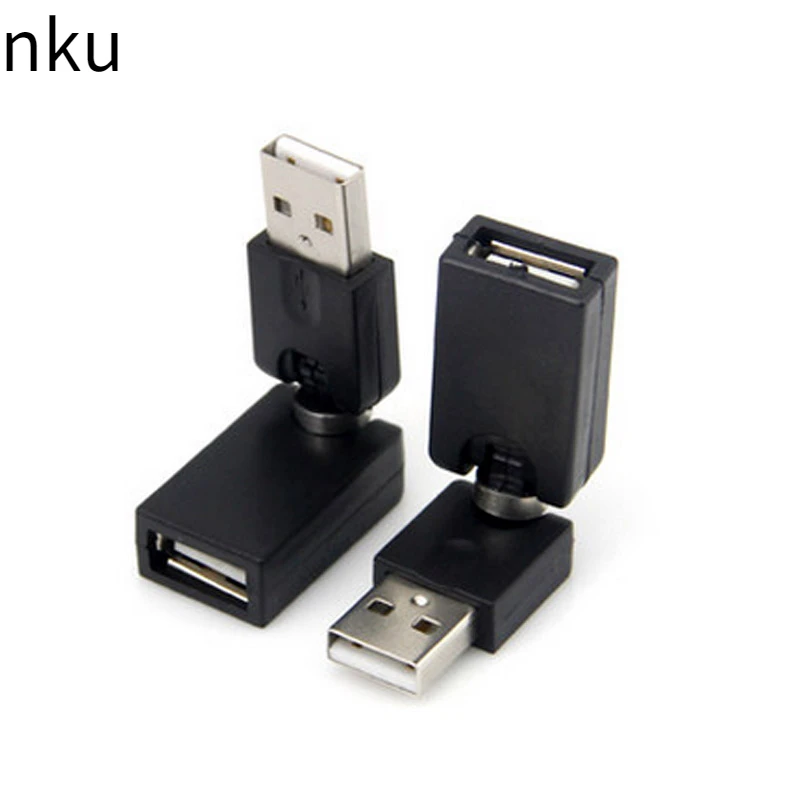 

Nku USB 2.0 Male To Female Extender Flexible Swivel Twist Angle Converter 360 Degree Rotating Adapter for Computer U Disk Mouse