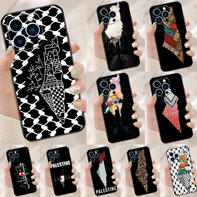 Чехол с арабской картой Палестины для iPhone XR X XS Max 7 8 Plus SE2 11 12 13 Pro MAX чехол сотового