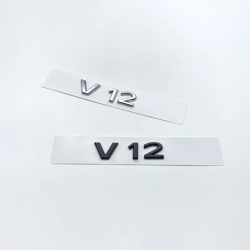 Новый хромированный черный буквы V12 эмблема для Benz Maybach S680 автомобильное крыло
