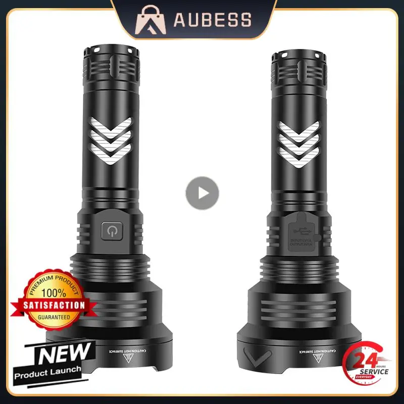 

XHP90 LED Flashlight Ultra Bright Waterproof Torch Lights USB Charging Long-range Flashlight Display Battery Portable lighting