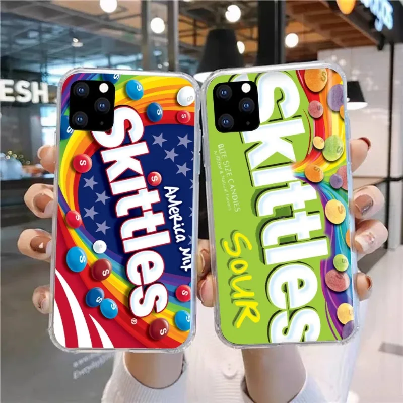 Чехол Skittles с сладко-кислыми фруктами для телефона Huawei P50 P40 P30 Pro Mate 40 30 Nova 8 8i Y7P Honor