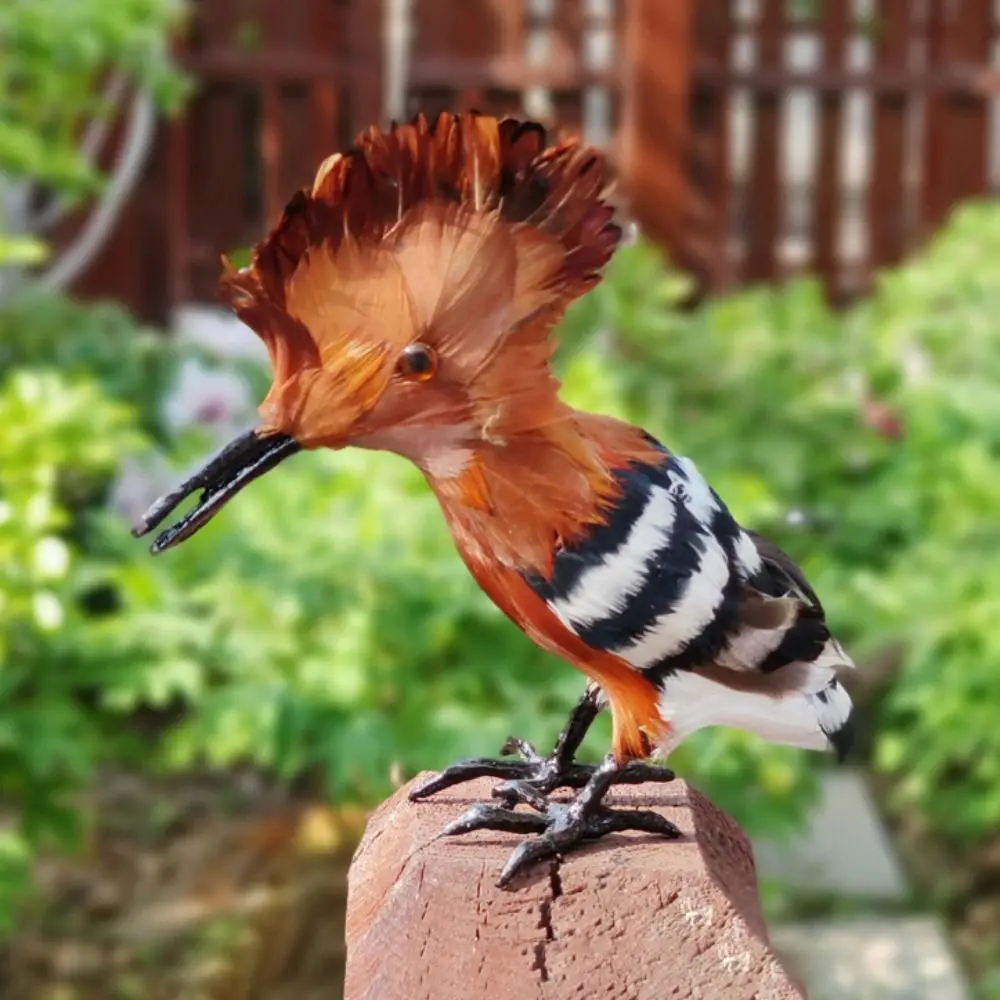 Реалистичная многоцветная имитация фигурки Hoopoe реалистичное украшение в виде