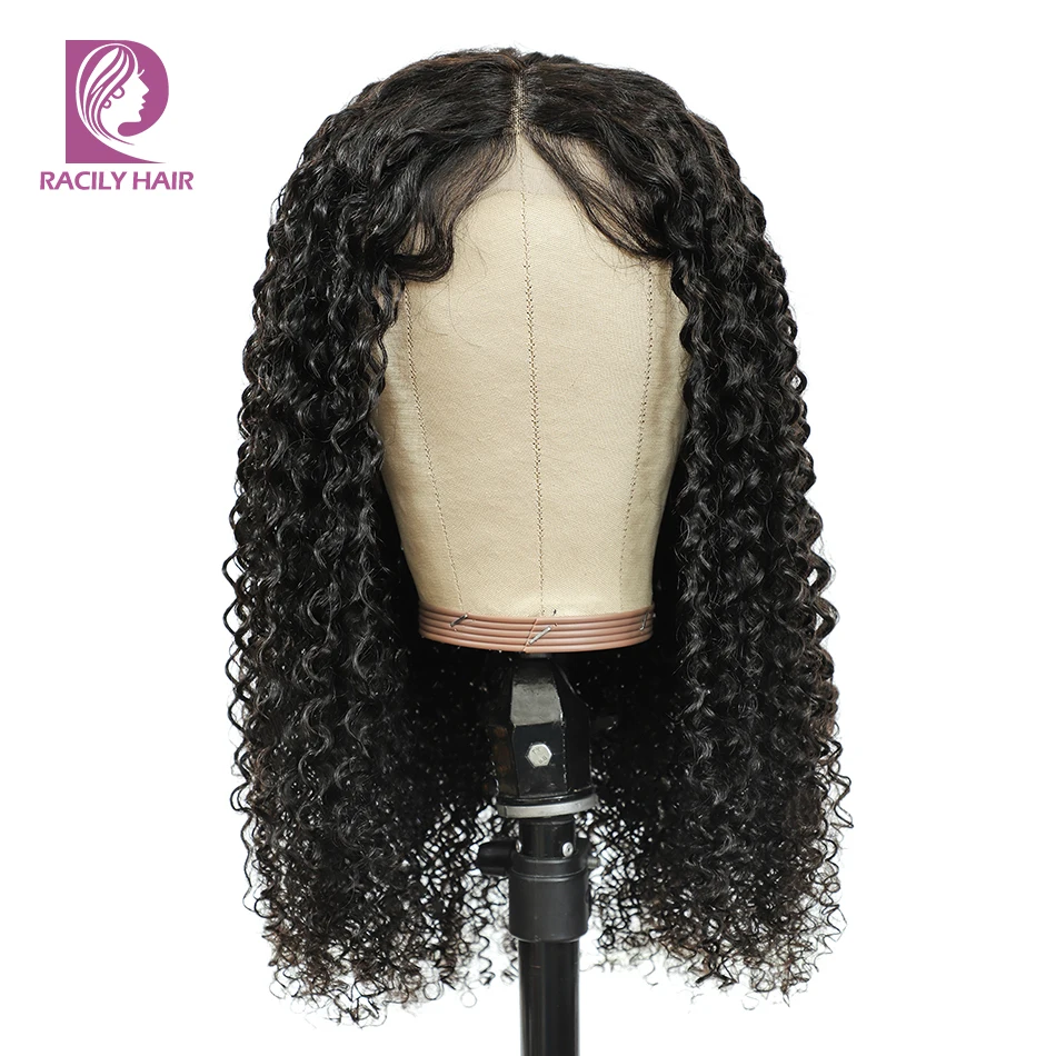 

Kinky Curly 4x4 Lace Wig 12-30 Inches Remy Brizilian Human Hair Wig Afro Curl 4*4 Lace Closure Wigs For Women Natural Black Hair