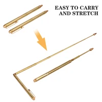 2pcs/Pair Positioning Rods Brass 57cm Gold Dowsing Rods Divining Detector Paranormal Hunting Ghost Psychic Rod
