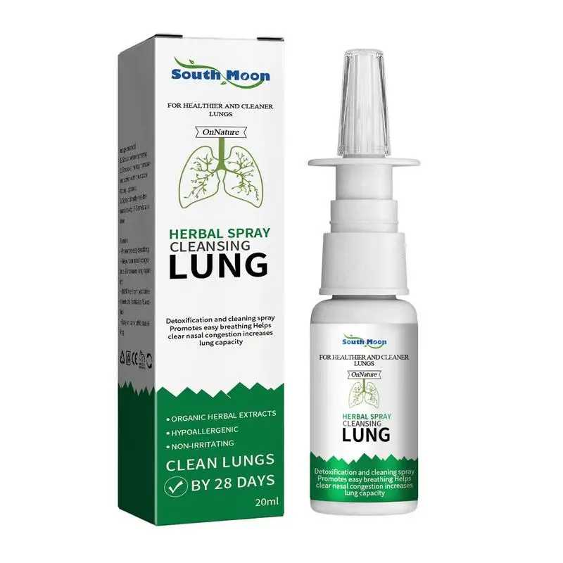 

Nasal Spray Lung Cleansing Spray 0.7 Fl Oz Care Liquid Relief From Stuffy Nose Due To Cold Or Allergy & Nasal Congestion