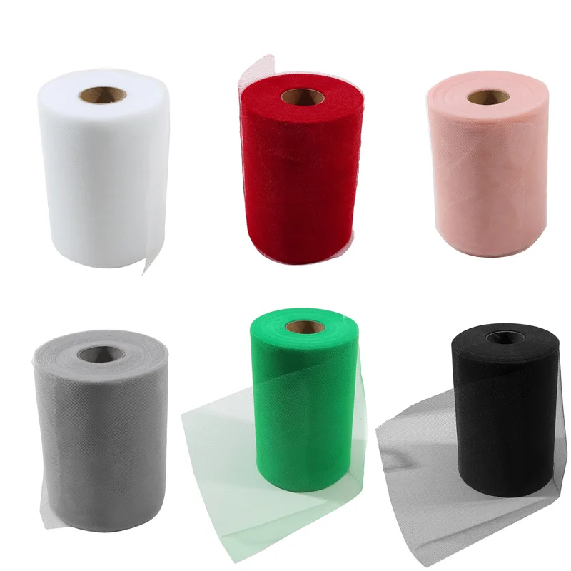 Рулон 100 Ярдов Красный Синий Тюль Ткань Из Органзы Форма Юбки Украшение Для