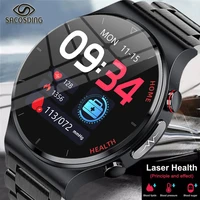 new laser treatment sangao smart watch men ecgppg health heart rate sport fitness watches ip68 waterproof smartwatch for xiaomi