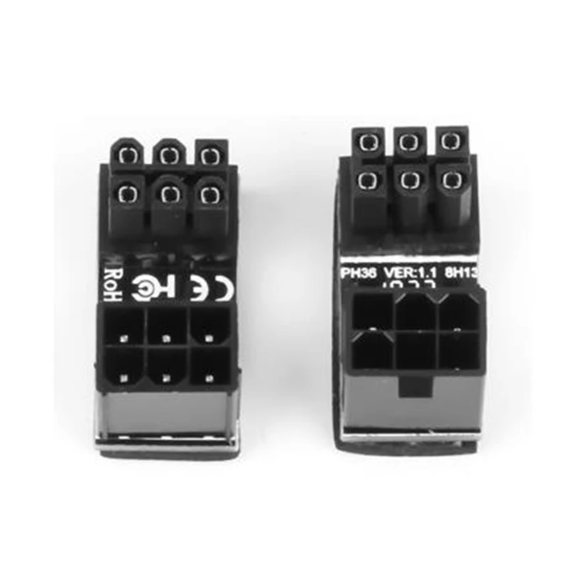

JEYI ATX 6Pin Male 180 Degree Angled To 6 Pin Female Power Adapter For Desktops Image Card For Desktops Image Card Power