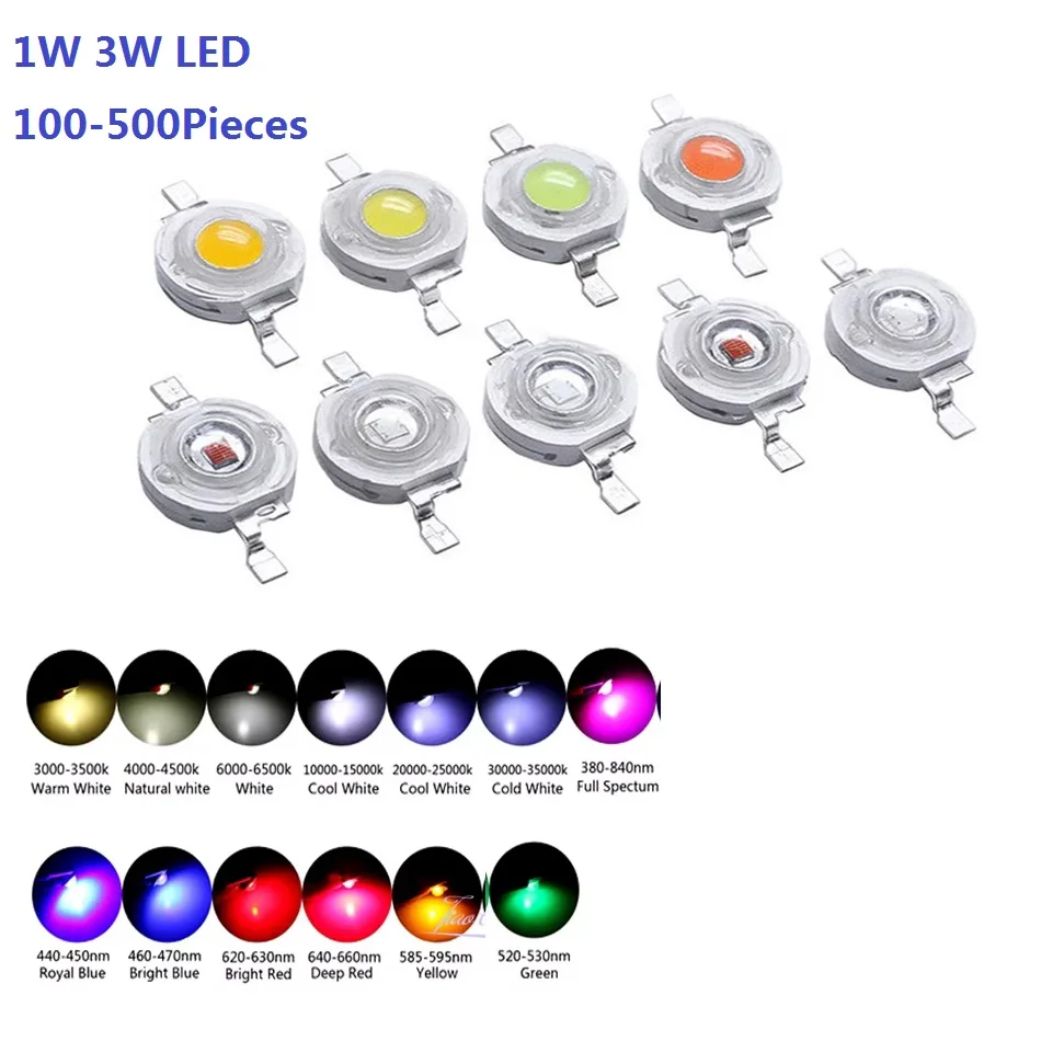 

Светодиоды TiaoChongYi 1 Вт 3 Вт для ламп