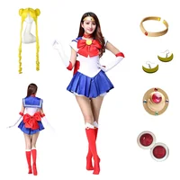 Anime Cosplay Sailor Stars Tsukino Usagi Dress earring wig Corsetry Cosplay Costumes Halloween