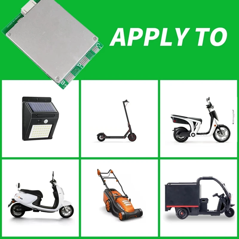 

4S 12.8V 100A With Balance-Split Port Iron Lithium Battery Protection Board MOS Lithium Battery Balancer UPS Inverter
