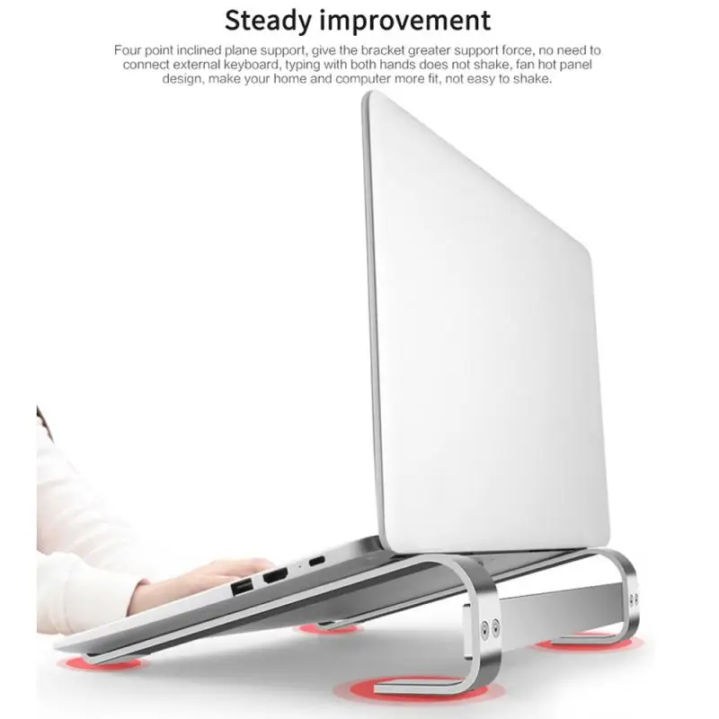 

Adjustable Aluminum Laptop Stand Portable Notebook Support Holder for Macbook Computer Riser Stand Cooling Bracket New