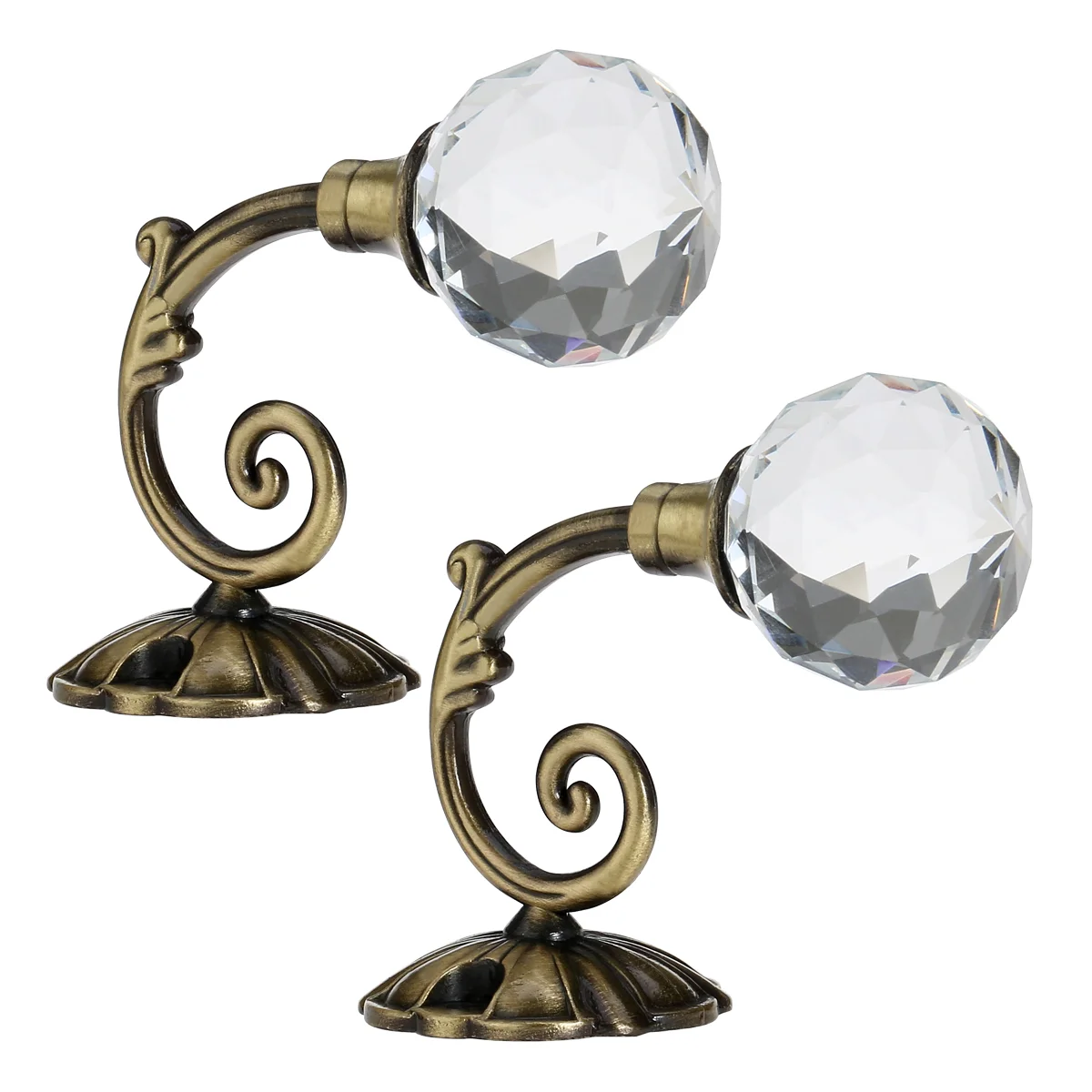 

Curtain Hooks Holdbacks Tieback Wall Holders Drapery Holdback Crystal Drapes Tiebacks Metal Mount Hook Hookback Holder Mounted