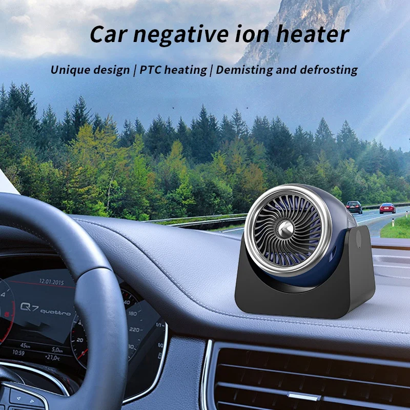 

12V Car Heater 2 In1 Auto Windshield Defroster Demister Electric Heaters Dryer Portable Vehicle Cooling Fan Air
