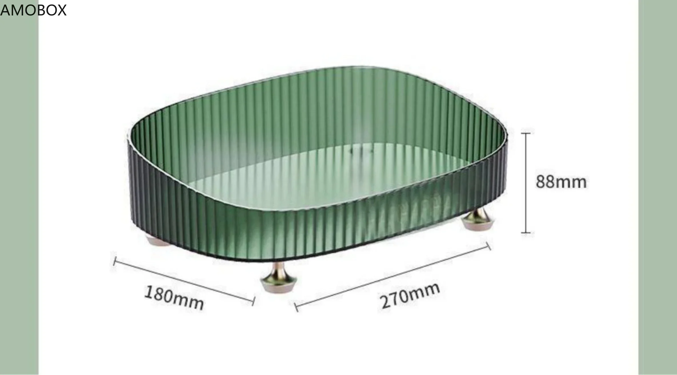 Прозрачная настольная коробка для хранения духов большой емкости лоток